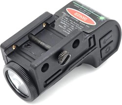 Pistool lamp en laser combinatie. 